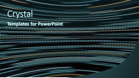  Presentation with digital image processing - Theme consisting of image-of-layers-of-blue background and a  colored foreground