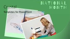  Presentation with green development - Presentation with image-of-learning-and-development background and a seafoam green colored foreground