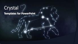  Presentation with black stars - PPT layouts with image-of-leo-sign background and a wine colored foreground