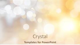  Presentation with abstract light - PPT theme consisting of image-of-light-spots background and a cream colored foreground