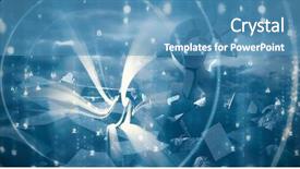  Presentation with blue and yellow abstract - Cool new presentation with image of lightning over dollar backdrop and a teal colored foreground