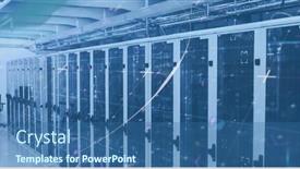  Presentation with digital image - PPT theme consisting of image-of-lines-flickering background and a ocean colored foreground