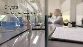  Presentation with laboratory mouse - PPT theme featuring image-of-little-mouse background and a mint green colored foreground