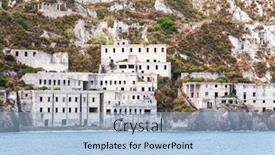  Presentation with lost - Beautiful slide deck featuring image of lost places lipari island south italy backdrop and a light blue colored foreground