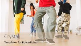  Presentation with movement - PPT theme with image-of-low-section background and a lemonade colored foreground