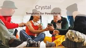  Presentation with movement - Presentation theme with image-of-low-section background and a lemonade colored foreground