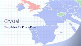  Presentation with europe - Presentation featuring image-of-map-of-europe background and a sky blue colored foreground