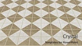  Presentation with tiles - Audience pleasing PPT theme consisting of image of marble stone floor backdrop and a mint green colored foreground