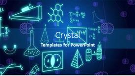  Presentation with digital image processing - PPT theme enhanced with image-of-mathematical-equations and a ocean colored foreground