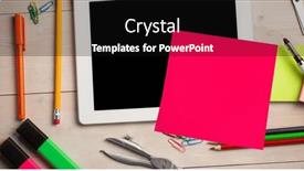  Presentation with clean - Theme featuring image-of-memo-note background and a black colored foreground