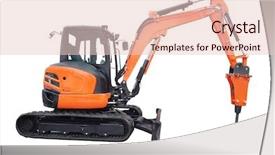  Presentation with tractor - Presentation design featuring image of mini-tractor background and a lemonade colored foreground