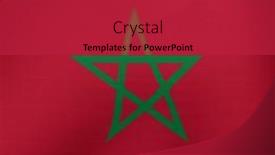  Presentation with independence day - Presentation with image-of-morocco-independence-day and a crimson colored foreground