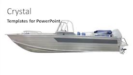  Presentation with motor - Slide set featuring image of motor boat background and a white colored foreground