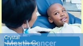  Presentation with african american - Theme featuring image-of-mouth-cancer-awareness background and a teal colored foreground