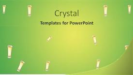  Presentation with hospitality - Presentation theme consisting of image-of-multiple-beer-glasses background and a yellow colored foreground