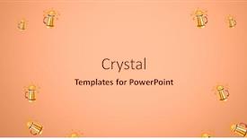  Presentation with hospitality - Presentation enhanced with image-of-multiple-beer-glasses background and a light gray colored foreground