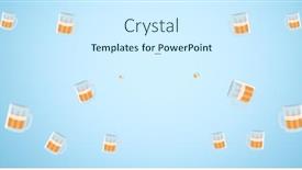  Presentation with hospitality - Presentation theme having image-of-multiple-beer-glasses background and a cool aqua colored foreground