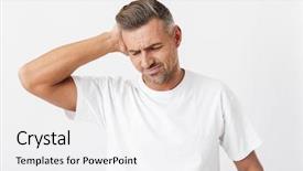  Presentation with microwave imaging image of modern - Audience pleasing presentation theme consisting of image of mustached man 30s backdrop and a white colored foreground