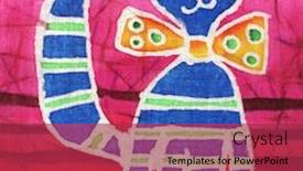  Presentation with artwork - Colorful theme enhanced with image-of-my-artwork backdrop and a red colored foreground