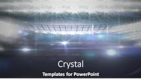  Presentation with tournament - Slides with image-of-neon-soccer-ball background and a dark gray colored foreground