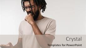  Presentation with mobile games - Amazing theme having image-of-nervous-negative-african backdrop and a mint green colored foreground