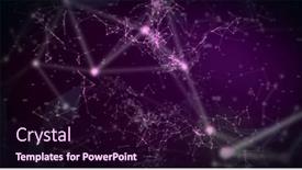  Presentation with connections - Presentation theme enhanced with image-of-network-of-connections background and a wine colored foreground