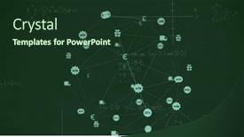  Presentation with connections - Presentation design having image-of-network-of-connections background and a tawny brown colored foreground