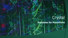  Presentation with green cloud computing - Presentation theme having image-of-networks-of-connections background and a ocean colored foreground