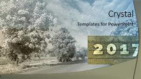  Presentation with digital image - PPT layouts featuring digital image of new year background and a light blue colored foreground