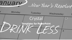  Presentation with alcohol awareness - Slides with image-of-new-year-s background and a gray colored foreground