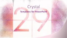  Presentation with pink colour - Presentation theme with image-of-number-29 background and a  colored foreground