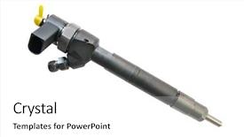  Presentation with fuel oil - Amazing slides having image of oil burner backdrop and a white colored foreground