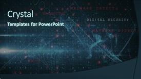  Presentation with data security - Presentation theme enhanced with image-of-online-security-warning background and a wine colored foreground