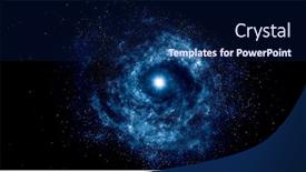  Presentation with outer space - Slide set with image-of-outer-space-mixed background and a navy blue colored foreground