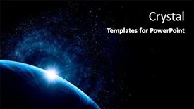  Presentation with media image - Cool new PPT layouts with image-of-outer-space-mixed backdrop and a black colored foreground