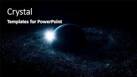  Presentation with outer space - Cool new theme with image-of-outer-space-mixed backdrop and a black colored foreground