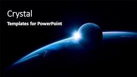  Presentation with outer space - Slide set with image-of-outer-space-mixed background and a black colored foreground