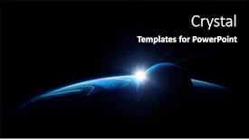  Presentation with media image - Beautiful PPT theme featuring image-of-outer-space-mixed backdrop and a black colored foreground