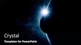  Presentation with outer space - Audience pleasing theme consisting of image-of-outer-space-mixed backdrop and a black colored foreground