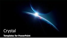  Presentation with media image - Cool new presentation with image-of-outer-space-mixed backdrop and a black colored foreground