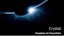  Presentation with media image - Presentation enhanced with image-of-outer-space-mixed background and a black colored foreground