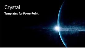  Presentation with outer space - Presentation design having image-of-outer-space-mixed background and a black colored foreground