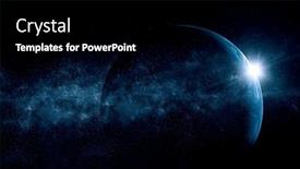  Presentation with outer space - Slides featuring image-of-outer-space-mixed and a black colored foreground