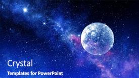  Presentation with outer space - PPT layouts enhanced with image-of-outer-space-mixed and a  colored foreground