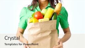  Presentation with paper imaging - Presentation with image of paper packet full background and a lemonade colored foreground