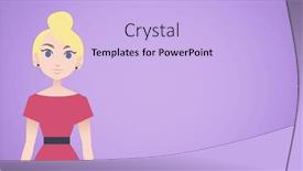  Presentation with purple education - Slides having image-of-pictogram-of-woman background and a light blue colored foreground