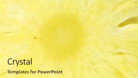  Presentation with agriculture - Presentation theme consisting of image of piece of pineapple background and a  colored foreground