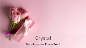  Presentation with mothers day - Slides enhanced with image-of-pink-roses background and a lemonade colored foreground