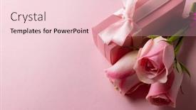  Presentation with mothers day - PPT layouts consisting of image-of-pink-roses background and a lemonade colored foreground