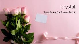  Presentation with mothers day - Presentation having image-of-pink-tulips background and a lemonade colored foreground